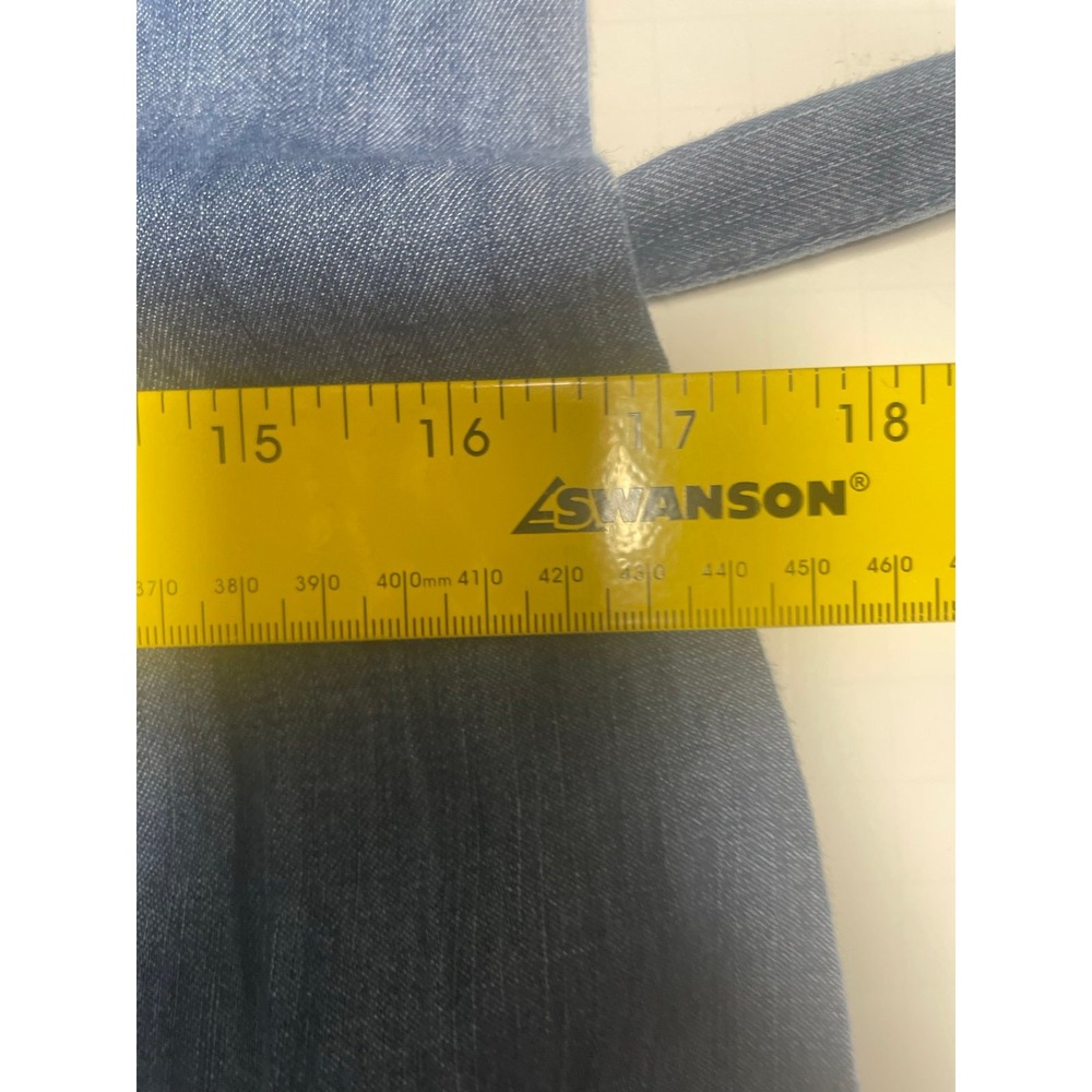 Loft Chambray Ruffle Belted Denim Button-Down Mid… - image 8